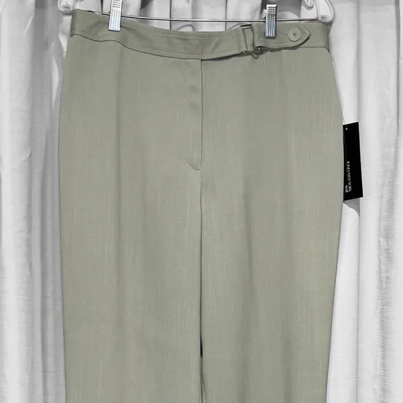 Jones NY Light Sage Green Blazer PantSuit 2Pc Set Sz 12 NWT High Waist Loose Fit - Picture 5 of 16